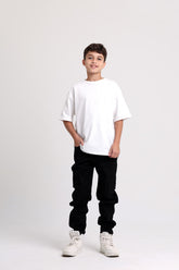 Cargo Gabardine Black Pants